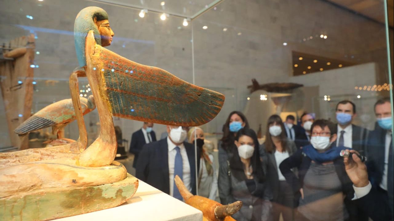 جانب من زيارة وزيرة التعاون الدولي متحف الحضارة 