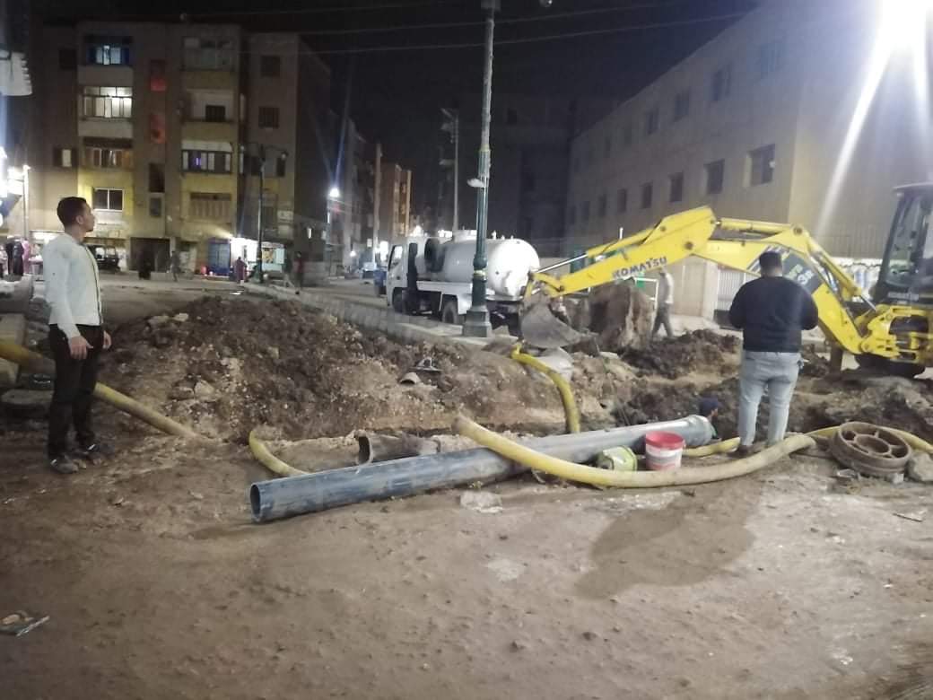 انفجار بخط المياه