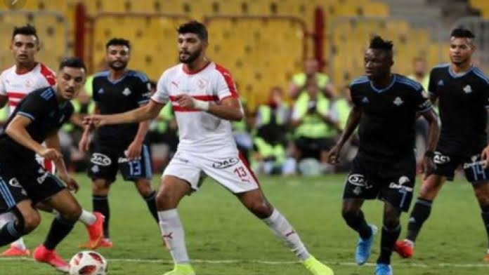 مباراة سابقة بين الزمالك وبيراميدز