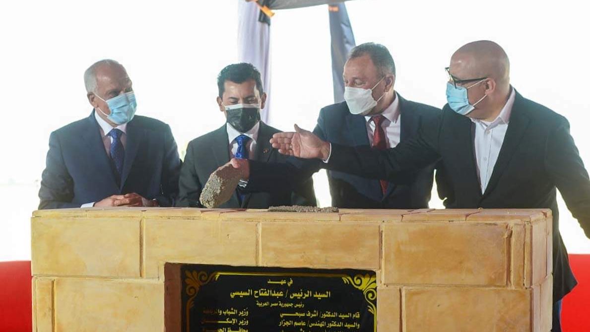 وضع حجر الأساس لاستاد الأهلي الجديد