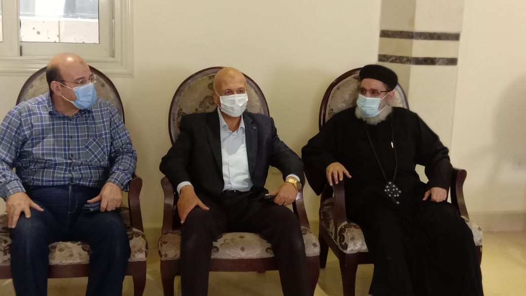 رئيس جهاز العاشر يزور الكنائس للتهنئة بالعيد