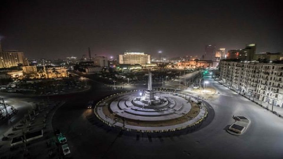 ميدان التحرير خلال حالة الحظر الكلي بسبب أوضاع كورونا 2020