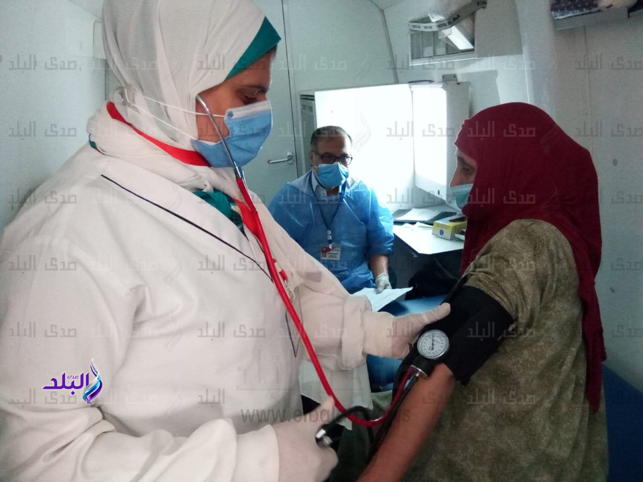 جانب من القافله الطبية بقرية هلا بميت غمر