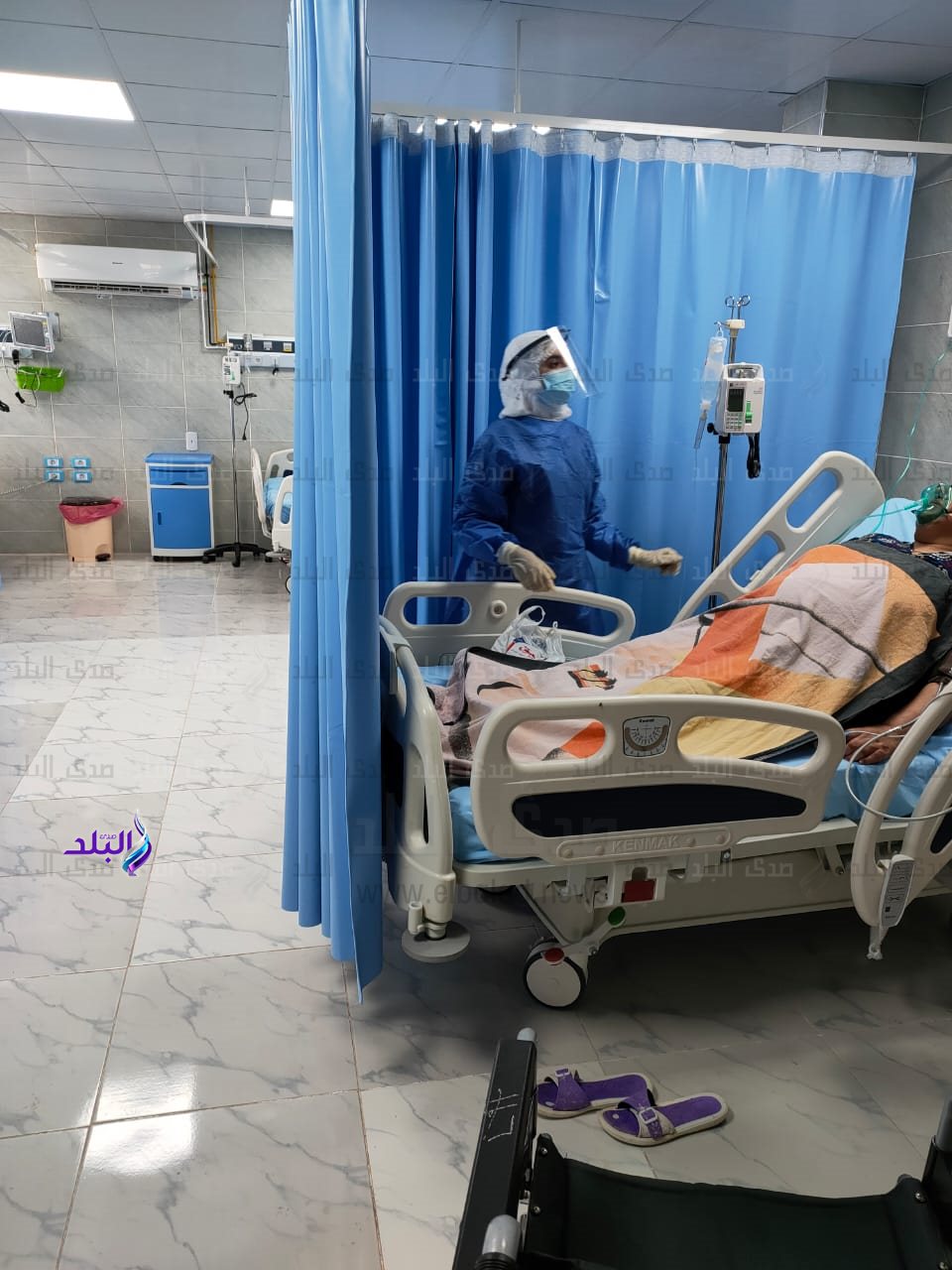 عناية العزل الجديدة بمستشفى الجمالية