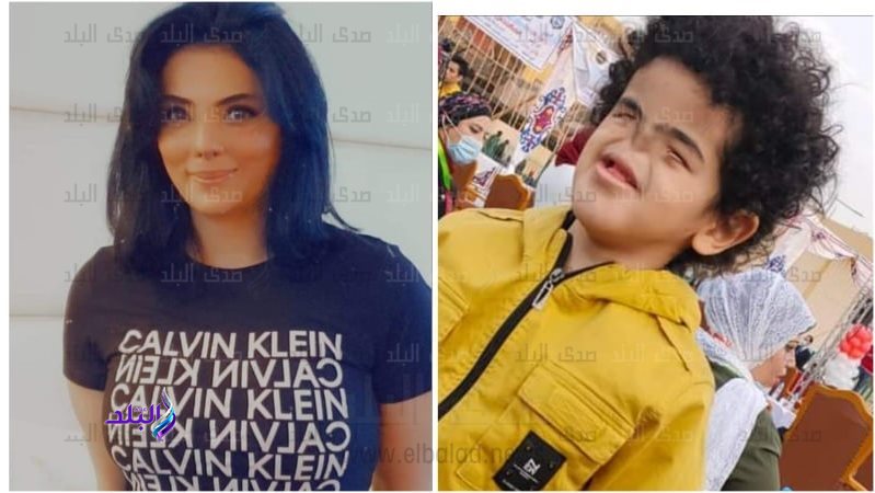 الفنانة حورية فرغلي ومحمد الملقب بالطفل المعجزة