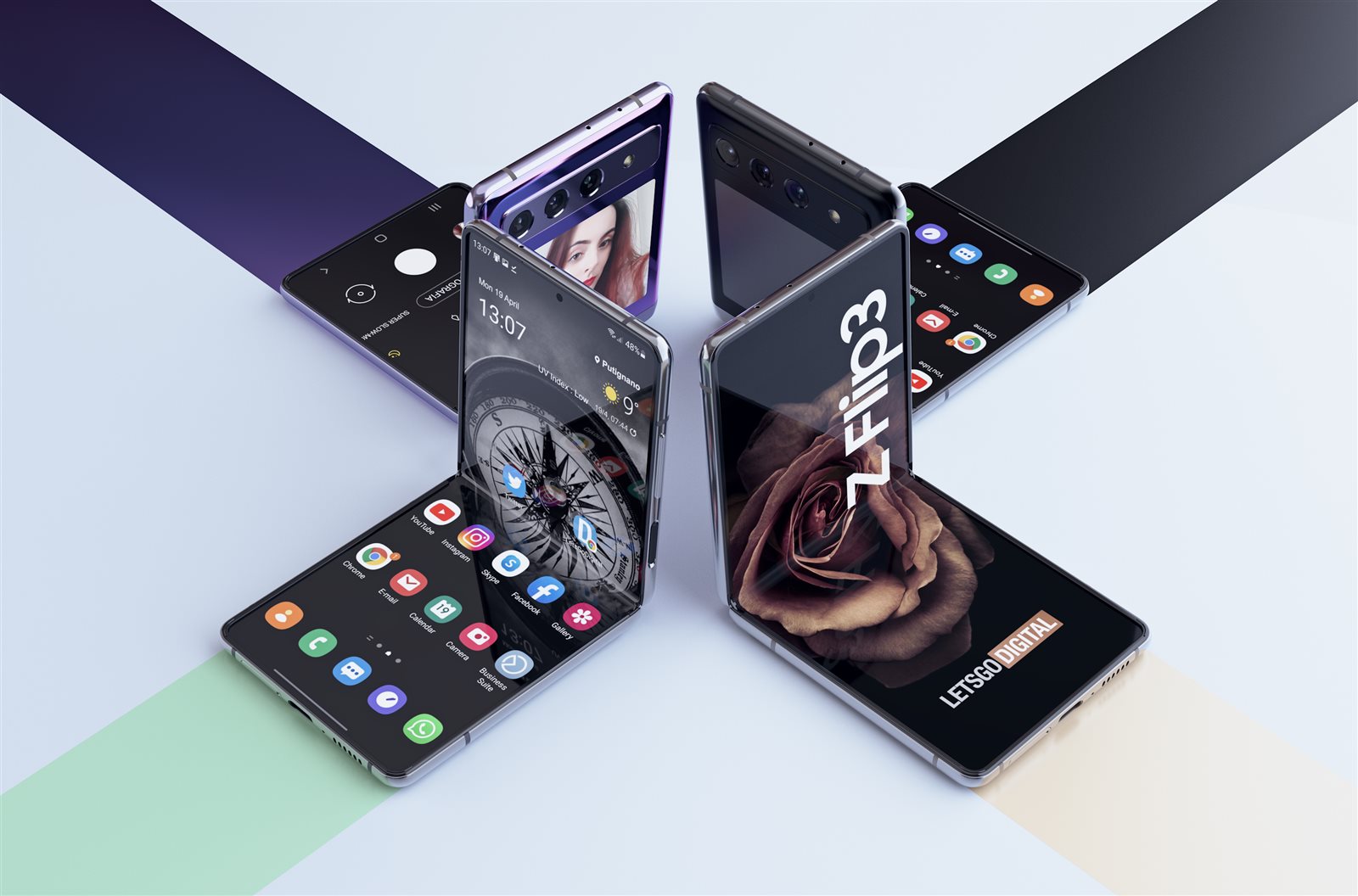 تسريبات تكشف مفاجآت جديدة حول هاتف Galaxy Z Flip 3