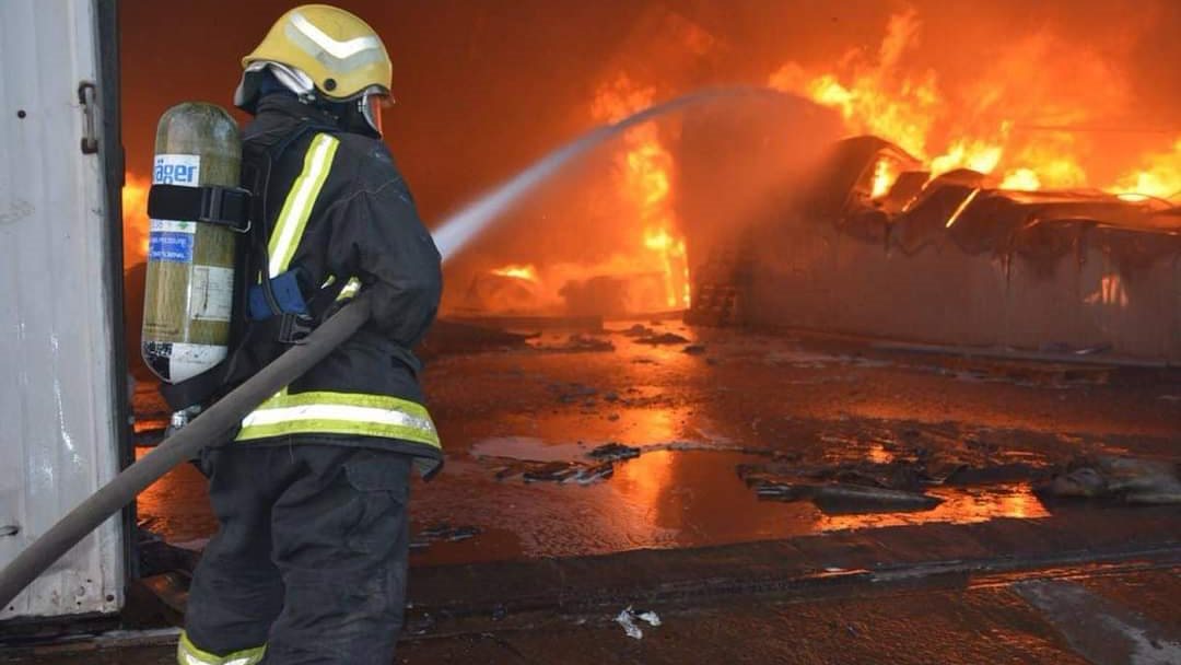 قوات الإطفاء بالمنيا صورة أرشيفية 