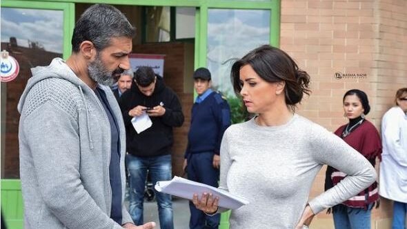 نور وياسر جلال في كواليس مسلسل ضل راجل 