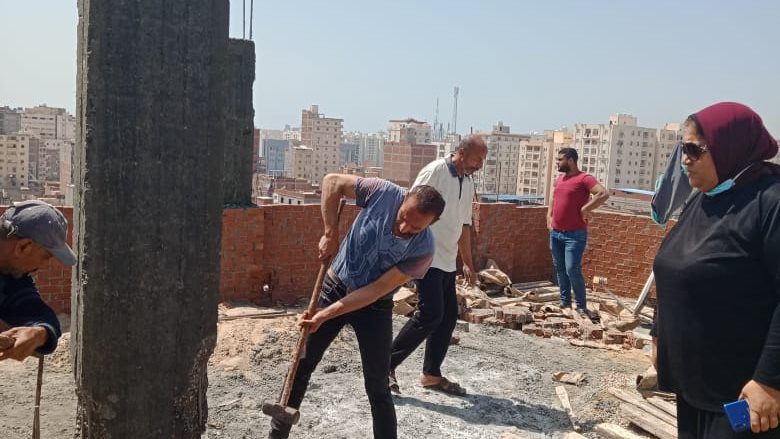 إزالة البناء المخالف