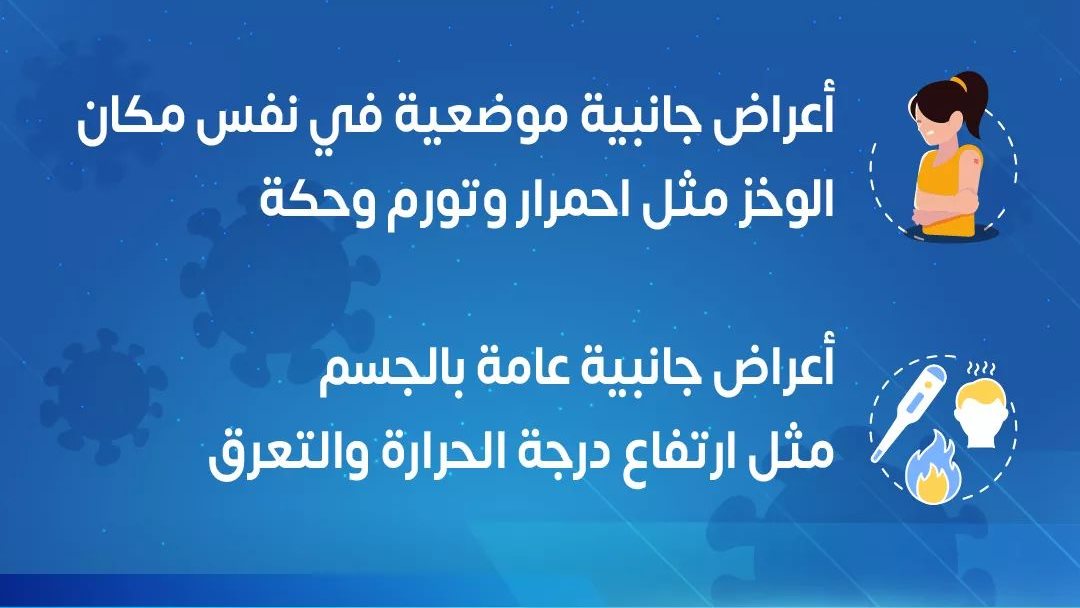 الأعراض الجانبية للقاح فيروس كورونا 