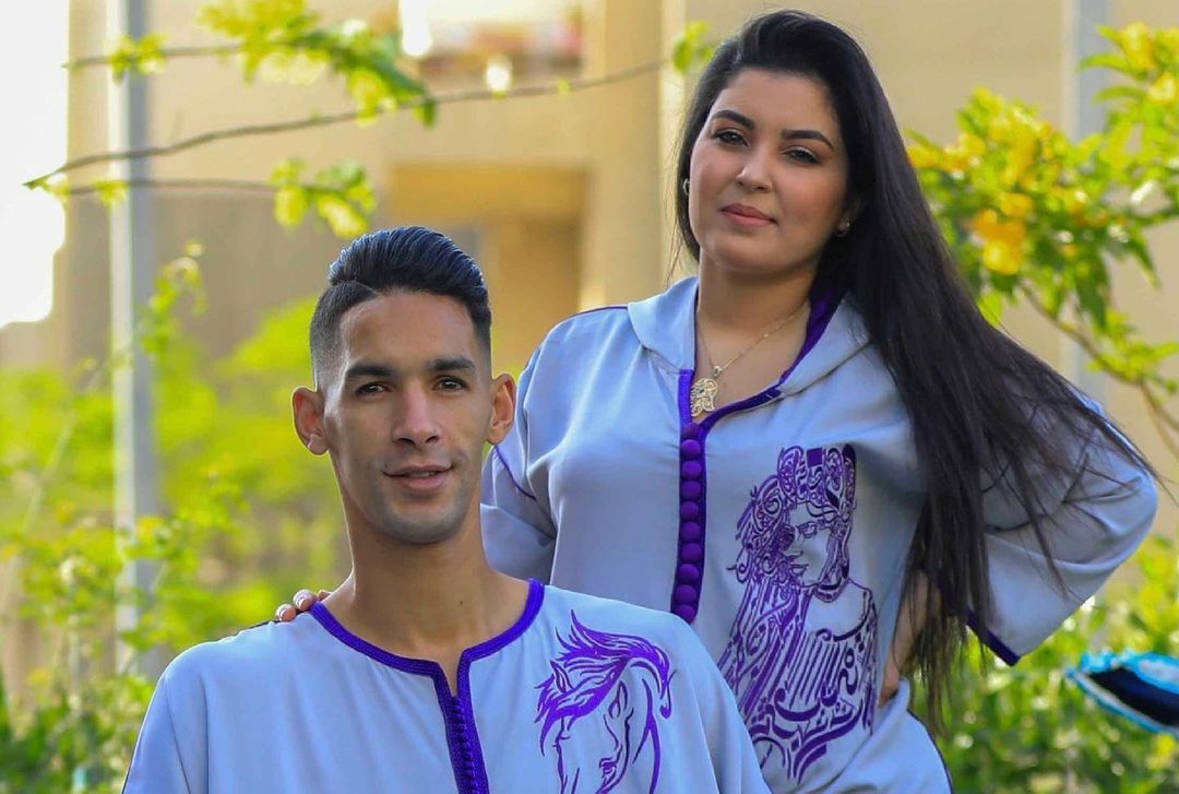 بدر بانون وزوجته غزلان