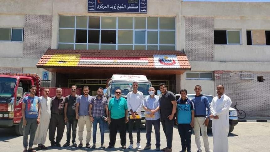 وصول تجهيزات العناية المركزة بالشيخ زويد 