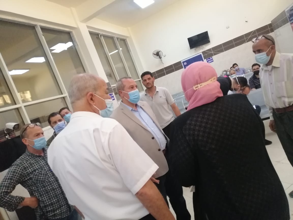 وكيل وزارة الصحه يتفقد مركز اللقاح بمستشفى المنصورة الدولى