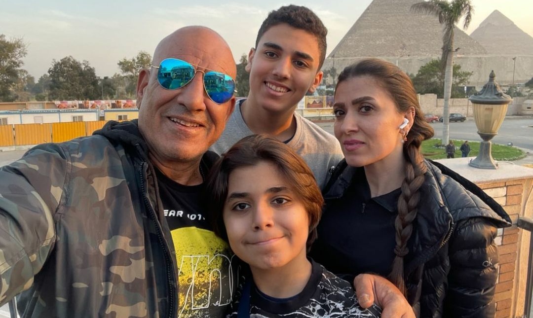 محمد لطفي وزوجته