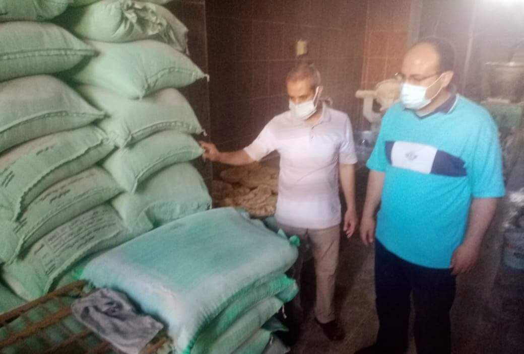 جانب من حملة تموين اجا