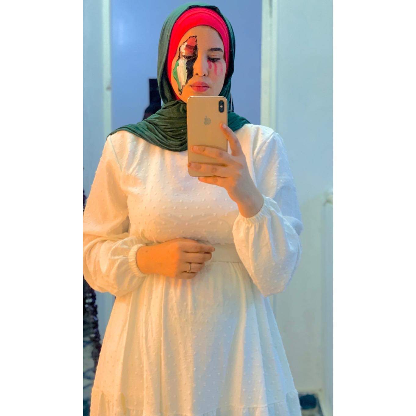 رودى نبيل تتضامن مع فلسطين