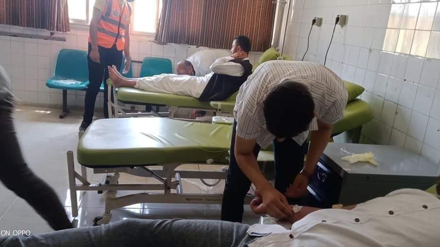 التبرع بالدم في للشيخ زويد  لصالح جرحي فلسطين