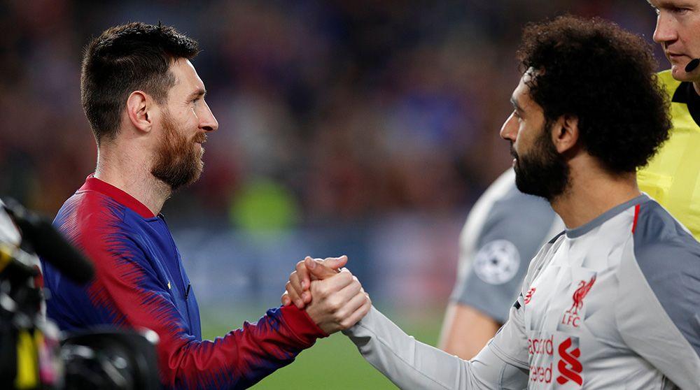 محمد صلاح وليونيل ميسي