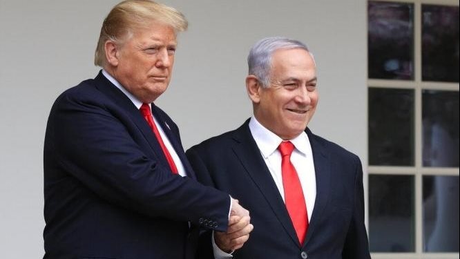 رئيس الوزراء الإسرائيلي مع الرئيس السابق للولايات المتحدة 