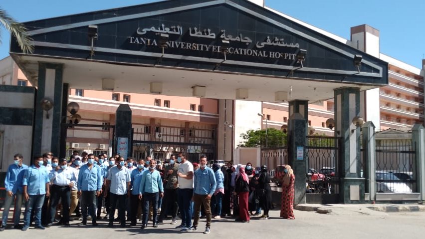 ٤٠٠ فرد من العاملين بالأمن الإداري بجامعة طنطا يستغيثون 