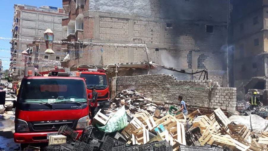 إخماد حريق بالحضرة الجديدة