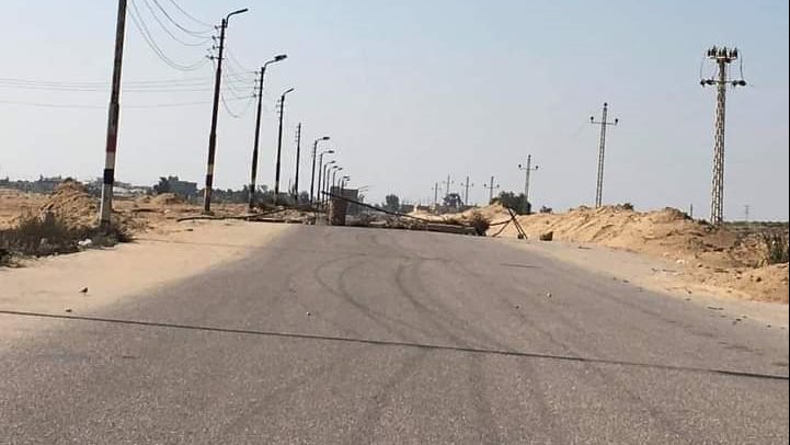 رفع كفاءة الطريق الدولي العريش القنطرة شرق 