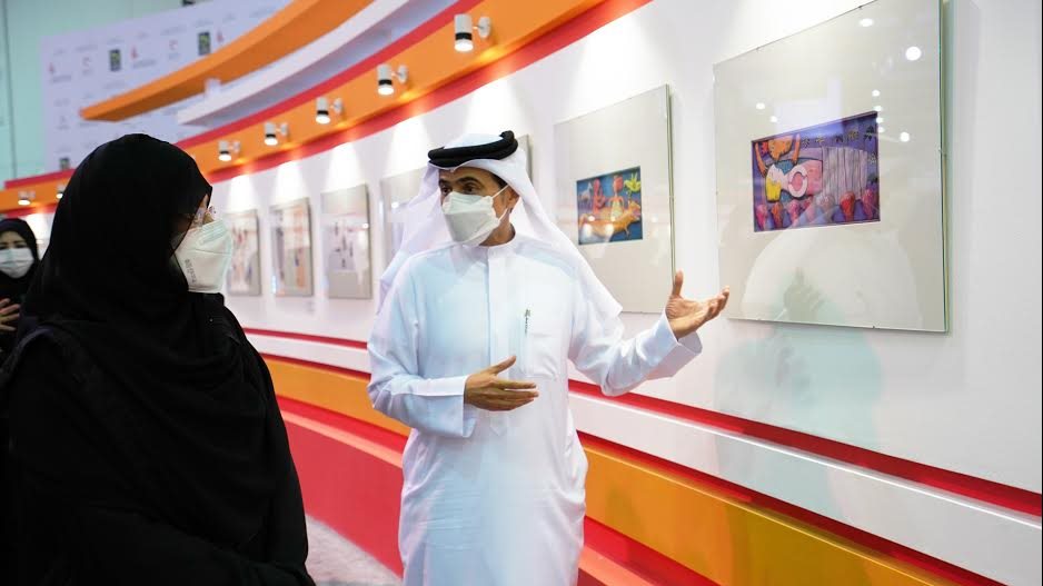 الشيخة جواهر القاسمي خلال الجولة