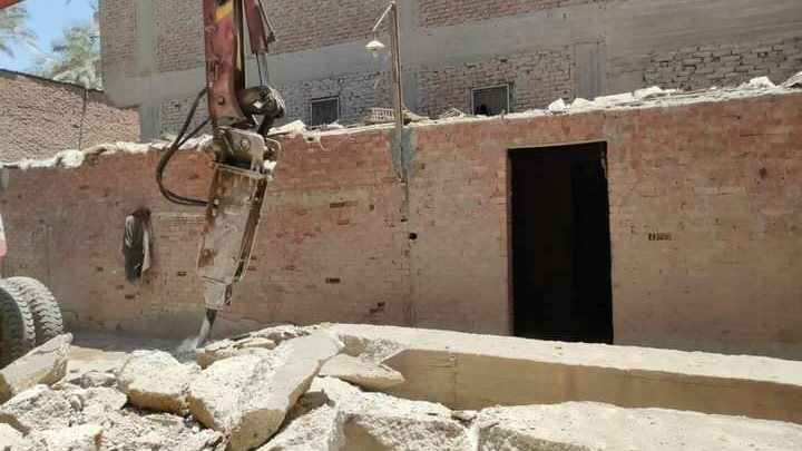 إزالة التعديات على الاراضي املاك الدوله