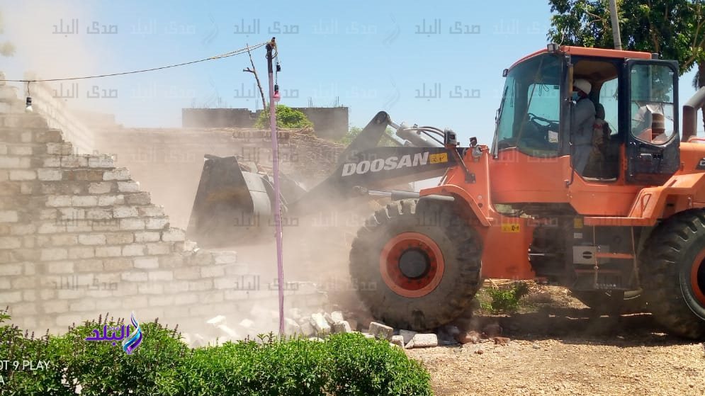 ازالات فى المهد بغرب الأقصر 