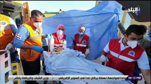 دعم هيئة الإسعاف المصرية للأشقاء الفلسطينيين