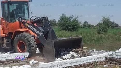 ازالات فى المهد بغرب الأقصر 