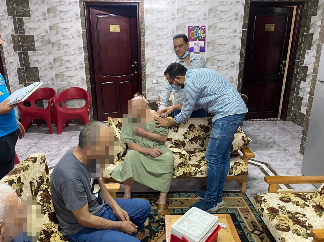 تطعيم المسنين بالدقهلية