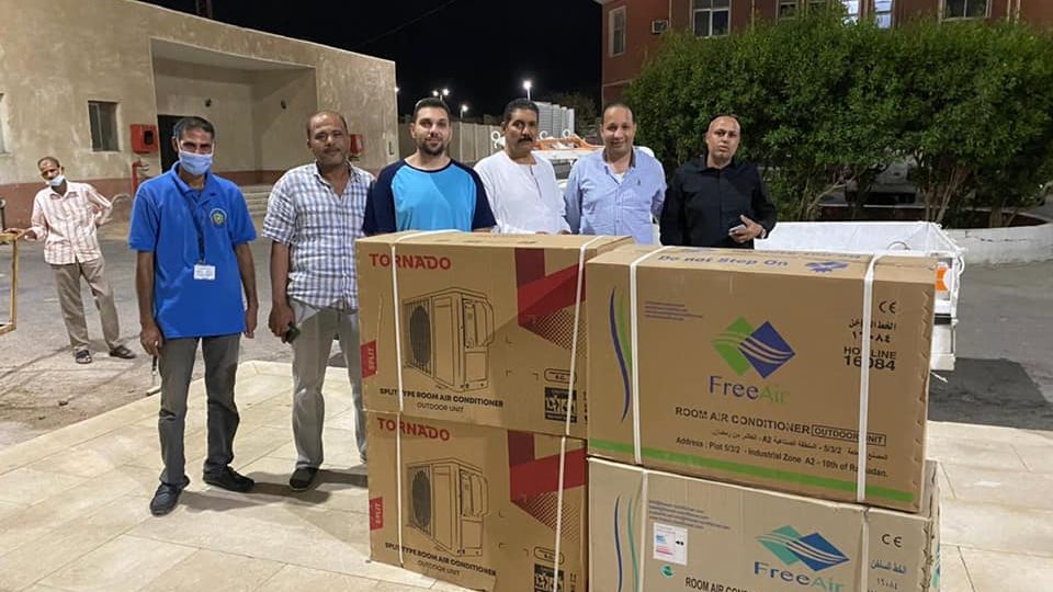 الاجهزة التى تم التبرع بها