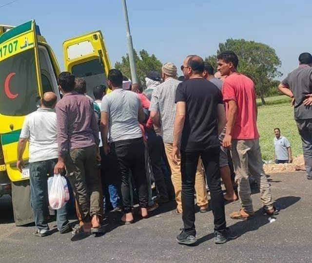 صورة من حادث طريق رافد جمصه