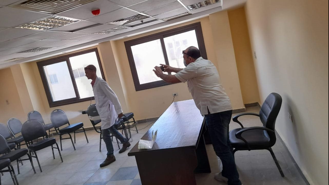 حملة تطهير وتعقيم في شمال سيناء  حملة تطهير وتعقيم في شمال سيناء