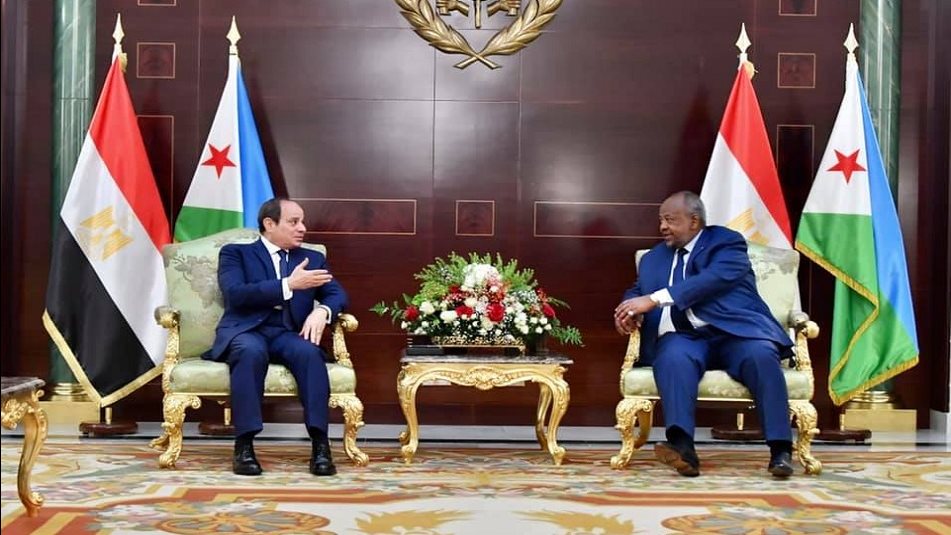 الرئيس عبد الفتاح السيسي مع نظيرة الجيبوتي