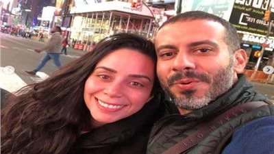 محمد فراج وخطيبته بسنت شوقي