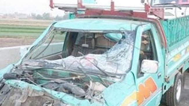 تصادم سيارتين صورة أرشيفية 