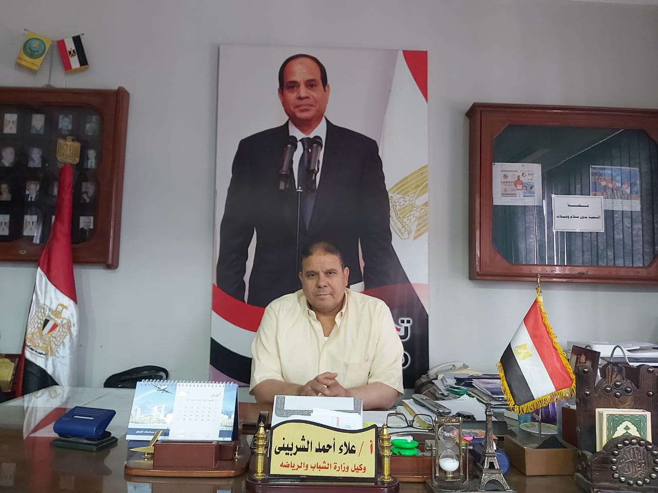 علاء الشربينى وكيل وزارة الشباب والرياضة بالدقهلية