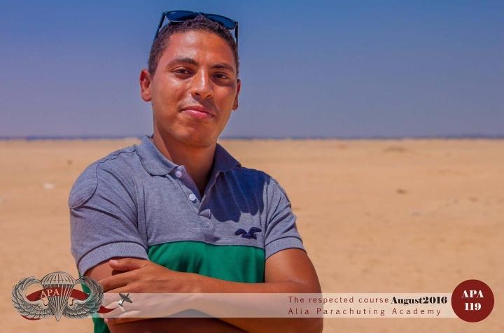 الكابتن محمود عبد الحميد مسؤول تنظيم  مهرجان القفز