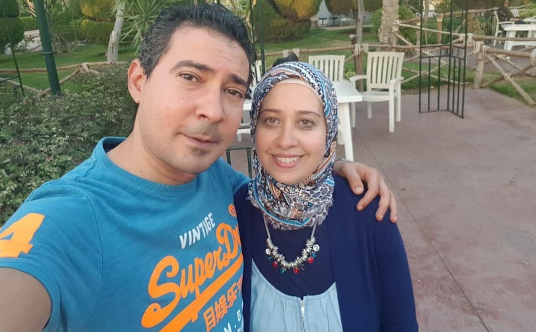 محمد بركات وزوجته 