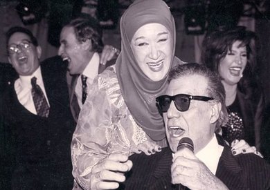 الفنان فريد شوقي والفنانة هدى سلطان