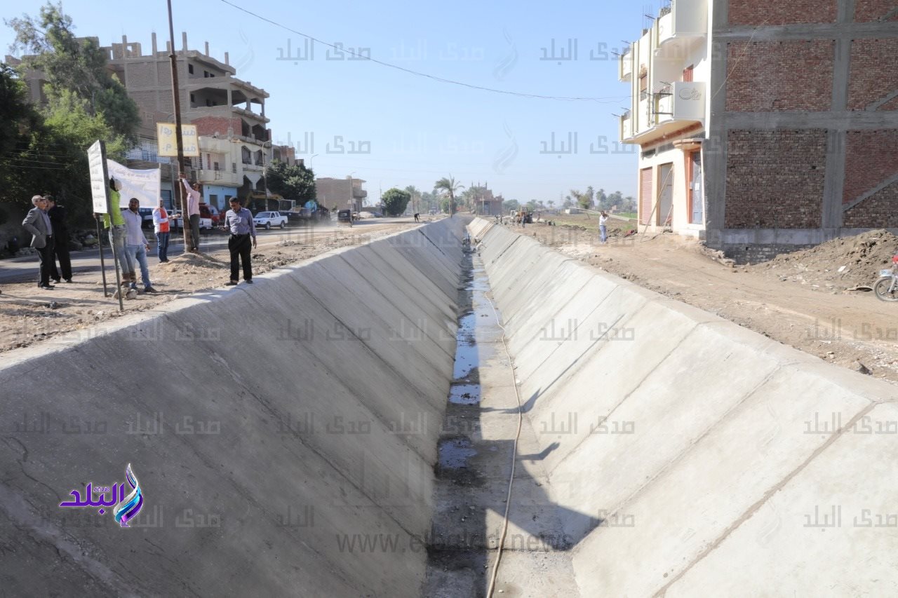 تبطين الترع بسوهاج