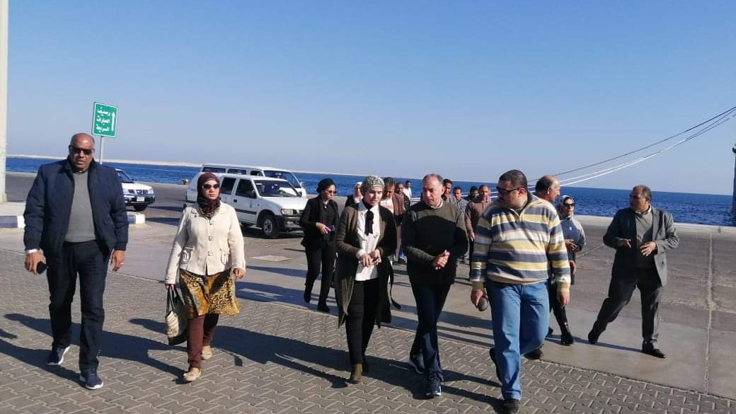 رئيس مدينة سفاجا خلال تفقدها