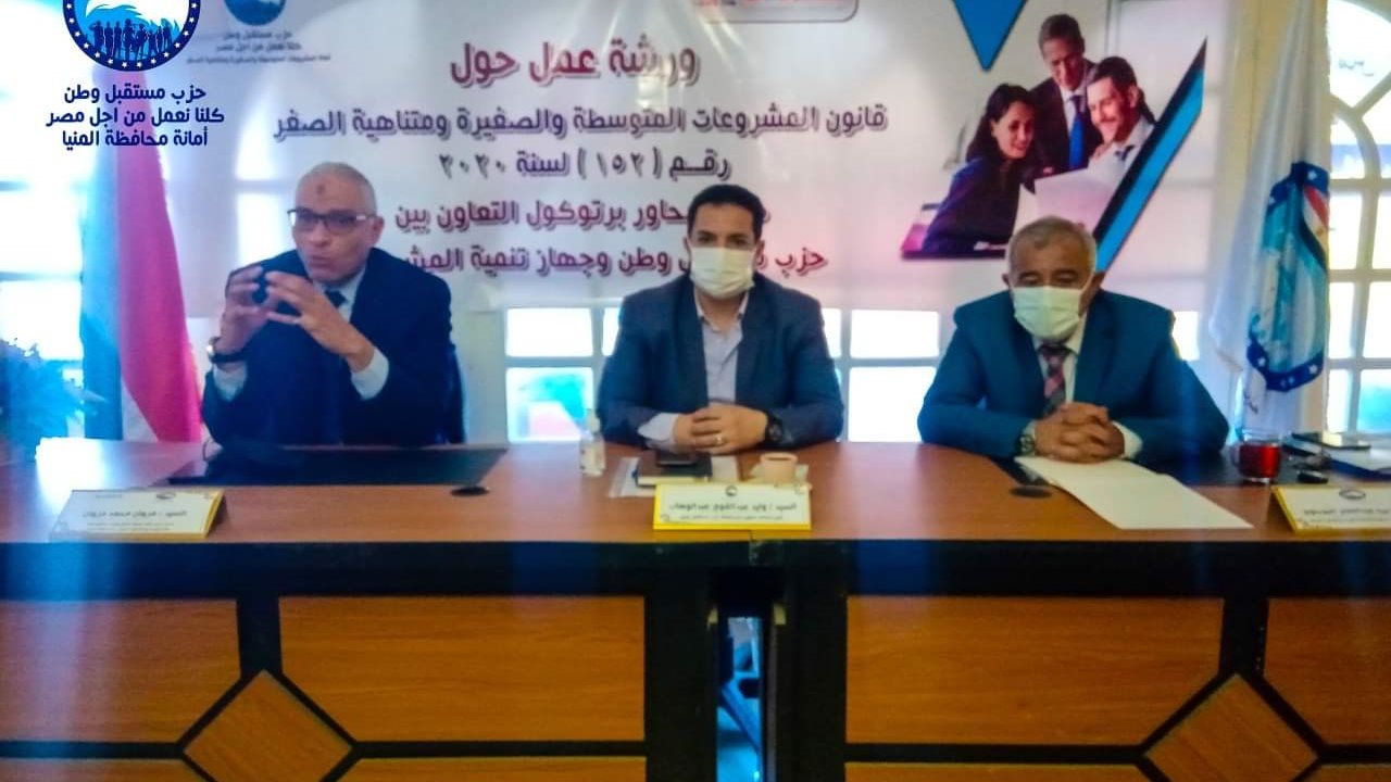 مستقبل وطن المنيا ينظم ورشة عمل لتشجيع العمل الحر