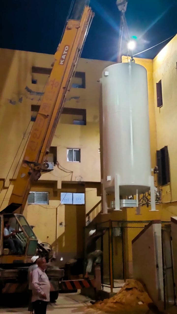 تانك اكسجين تبرع لمستشفى اجا