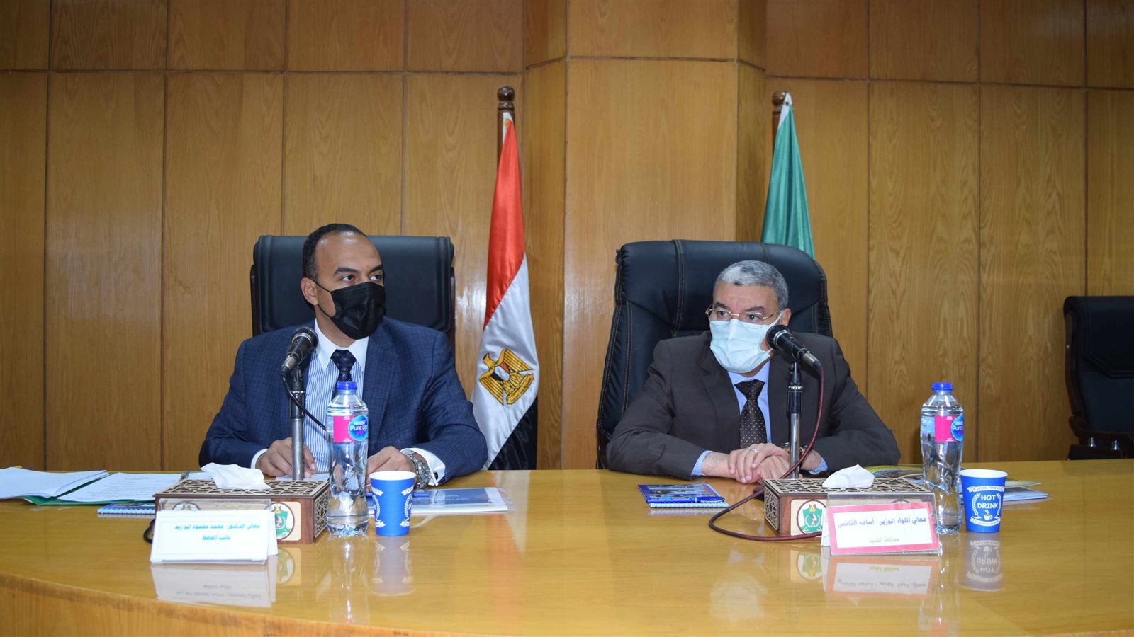 محافظ المنيا يتابع سير العمل بمشروعات حياة كريمة 