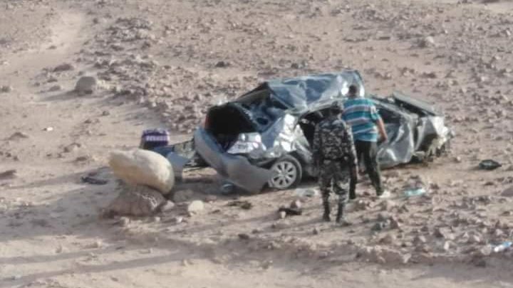الحادث  بطريق شرم 
