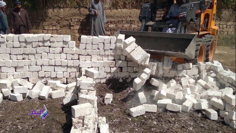ازالات فى المهد بجنوب الأقصر 