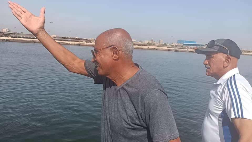 اثناء تدريب الباروكي ببحيرة التمساح 